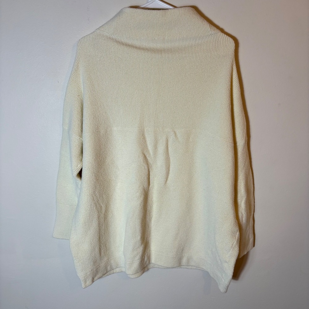 Free People Ottoman Slouchy Tunic Sweater Ivory Cream Size Small - Picture 5 of 7